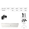 Hot LED-växtlampa, fullspektrum, justerbar ljusstyrka,300W Kit För Växt- & Örtplantering