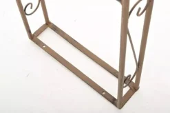 New Lenz Antique Brown Metal Rose Arch - 264 cm High Climbing Trellis for Gardens Valvbågar, Spaljéer, Bersåer & Pergolor