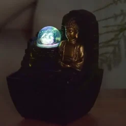 Hot Liten hartsfontän inomhus med Theravada Buddha LED Fontäner & Dammar