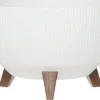 4Living Vas Roma Line med ben 40 cm vit