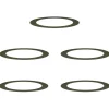 vidaXL lämplig för Flat Trädringar 5 pcs Olivgrön Ø90 / 120 cm Stål