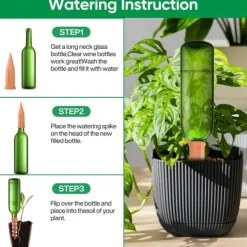 New Lollanda Set med 12 Lerkoner Vattningskottar, Plant Vatten Dispenser Lera Bevattning