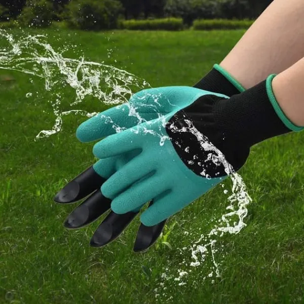 Sale Lollanda Trädgårdshandskar med Klor/Handskar med Klor - Punkteringssäkra, Latex, för Grävning och Planterin Trädgårdsverktyg