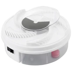 Best LOVELY Flugfälla, USB Automatisk flugfångare Rund Löstagbar elektrisk insektsfälla Vabelfälla Vit Skadedjursfällor