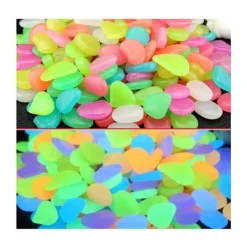 Sale Lysande Sten - Flerfärgad - 200 Bitar - Dekorativ - Fluorescerande - Trädgård Trädgårdsstenar & Klivstenar