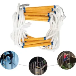 Outlet 12M Repstege, Hög Lastkapacitet, Hållbart Brandsäkert Material, Bärbar Design Beredskapsplaner