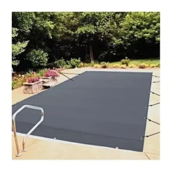 New 4m x 8m poolskydd, pool säkerhetsskydd, slitstarkt PVC-material, förbättrad säkerhet, skyddad mot skräp och löv, lätt att installera Pool- & Spatillbehör