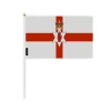 Mini-flagga - Nordirland - 20 x 30 cm - 100 stycken - Polyester - Lätt - Framsida/baksida Flaggor & Vindstrutar