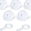 Best Montis Universalhylsa set om 5 st + nyckel vit MONTIS MT066 Beredskapsplaner