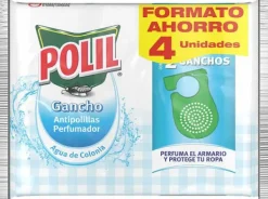 Mothproof Polil Door Hanger Eau de Cologne 4 Units