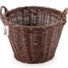 Sale Mörk rottingkorg för skörd av frukt, grönsaker, potatis, blomkruka, rökballong, 30 cm, utan insats Trädgårdskorgar