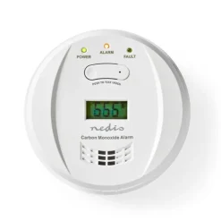 Online Nedis Kolmonoxid Alarm | Batteridriven | Batterilängd upp till: 5 år | Med paus knapp | Med testknapp | 85 dB | Vit Rök- & Koloxiddetektorer