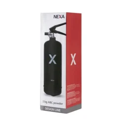 Outlet Nexa brandsläckare, 2 Kg ABC-pulver (Svart) Brandsläckare