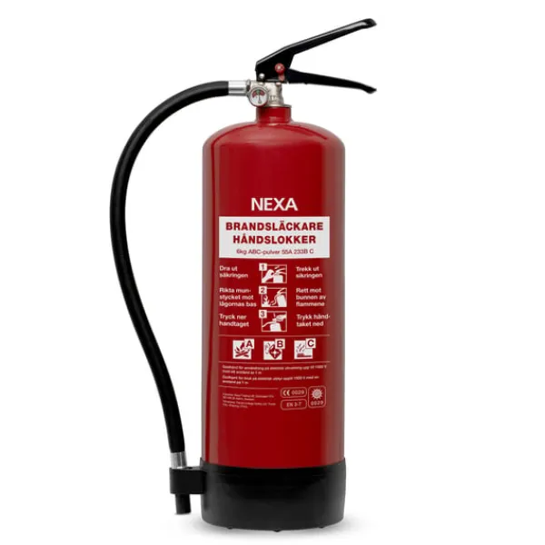 New Nexa Fire & Safety Brandsläckare Röd 6kg 55A Brandsläckare