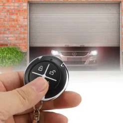 Sale 4-nyckel svart rund automatisk kopieringsgarageport trådlös fjärrkontroll (433MHZ) Skjul, Garage & Carports