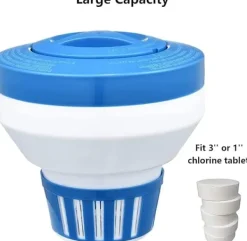 OBOSOE 19 cm Klorflöjt ,Klordispenser - Justerbar Klordispenser för Pool & Spa (Inomhus & Utomhus)