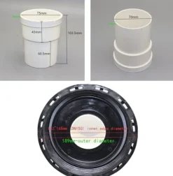 Outlet OBOSOE IBC-tanklock med nylonfilter 165mm | Vattentankslock med tvättbart filter | För regnvattentankar & vattenlagring Bevattning