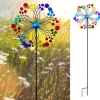 OBOSOE Metall Vindspel – 3D Kinetic Roterande Vindsnurra för Trädgård, Balkong & Uteplats, Batterifri