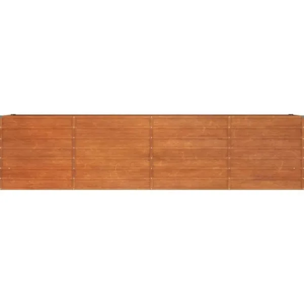 Hot Odlingslåda rostig 320x80x77 cm rosttrögt stål Planteringsbänkar