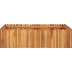 Hot Odlingslåda upphöjd 100x100x25 cm massivt akaciaträ Planteringsbänkar