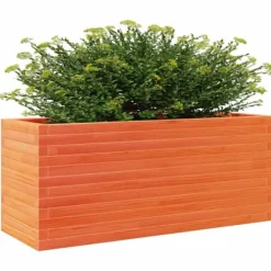 vidaXL Odlingslåda vaxbrun 110x40x46 cm massiv furu