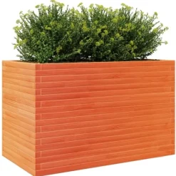 Discount Odlingslåda vaxbrun 110x60x68,5 cm massiv furu Planteringsbänkar