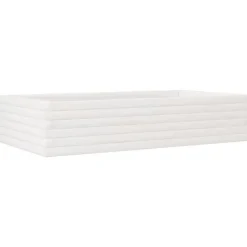 vidaXL Odlingslåda vit 110x60x23 cm massiv furu