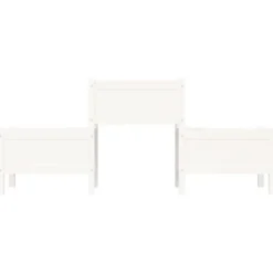Outlet Odlingslåda Vit 178,5x44x75 cm massiv furu Planteringsbänkar
