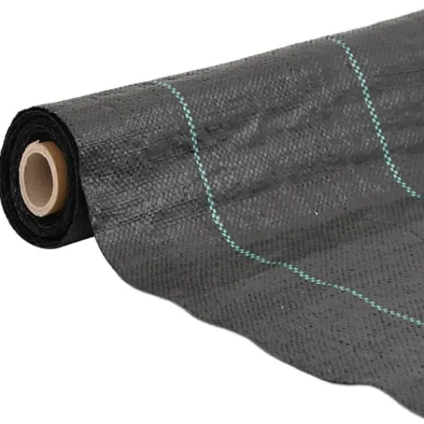 New Ogräsmatta svart 2x200 m PP Markduk & Fiberduk