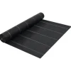 vidaXL Ogräsmatta svart 1x50 m PP