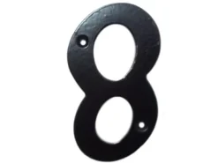 New Okko Number 8 Gb-2531_8 105X65mm Black Adresskyltar & Husnummer