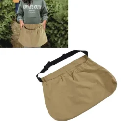 Clearance Orchard Picking Bag Justerbar Oxford-tyg i midjan Hängande fruktskördepåse för trädgårdsarbeteKhaki Trädgårdskorgar