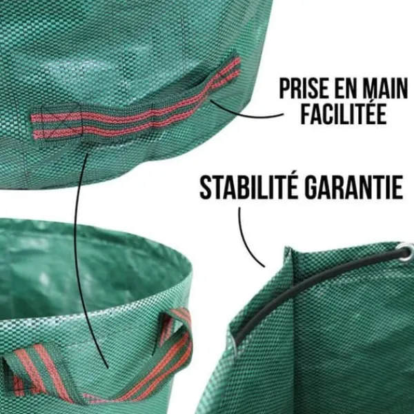 Pack av 3 skräpkonfetti 300L i PP 150g/m² fristående - Linxor