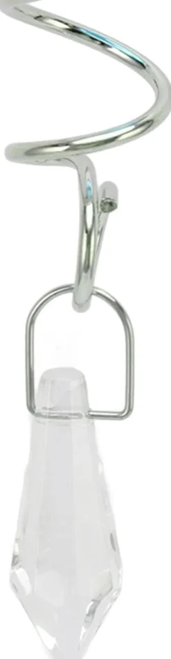 Hot 2-pack blickboll spiralsvans, vindvridningsstabilisator med hängande roterande krok dekorativ vindvridningssvans kristallkula glaskula roterande häng | CDON Vinddekoration
