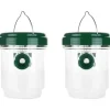 2-pack soldrivna getingfällor Vattentäta för utomhus, säkra bifällor, giftfria, bålgetingsfällor Re[303]