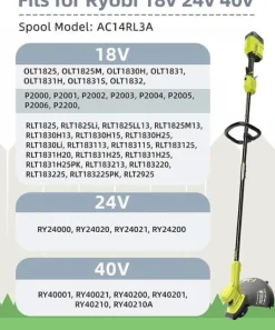 Outlet 8-pack trimmerspolar med trimmertråd och lock RYOBI grästrimmer Trädgårdsmaskiner