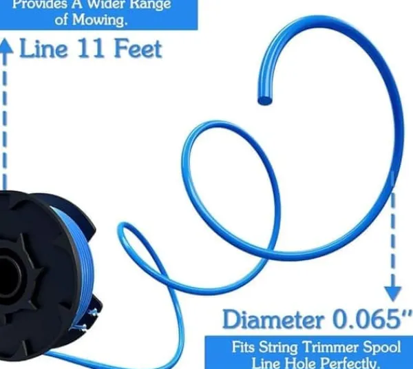 Outlet 8-pack trimmerspolar med trimmertråd och lock RYOBI grästrimmer Trädgårdsmaskiner