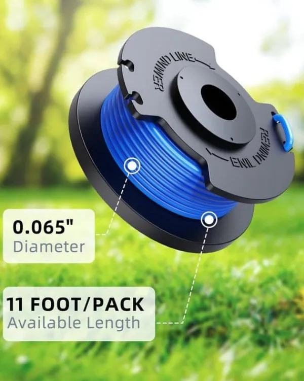 Clearance 6-Pack trimmerspolar med trimmertråd och lock RYOBI grästrimmer Trädgårdsmaskiner