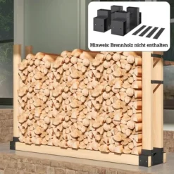 Hot 2-pack vedställ för inomhus 33,5×10×15,5 cm, justerbar längd, metall, svart Tillbehör Till Vedeldade Kaminer & Öppna Spisar