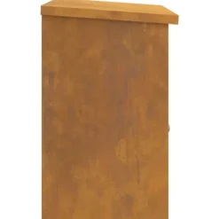 Hot Paketlåda i Cortenstål - Modern och Låsbar Design | Storlek: 44x35x59 cm | Färg: Rostig Postlådor & Brevlådor