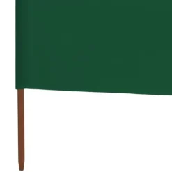 Hot 3-panelers vindskydd i högkvalitativt tyg | Färg: Grön | Storlek: 400x160 cm Vinddekoration