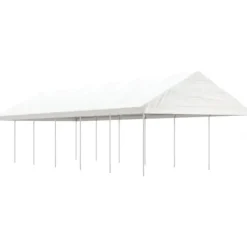 Discount Partytält & paviljoner - Living Paviljong med tak vit 13,38x4,08x3,22 m polyeten Tält & Lusthus