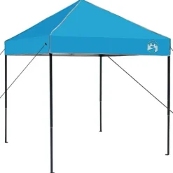 Partytält - Vindskyddat utomhustält för fester | Färg: Blå | Storlek: 200x200 cm