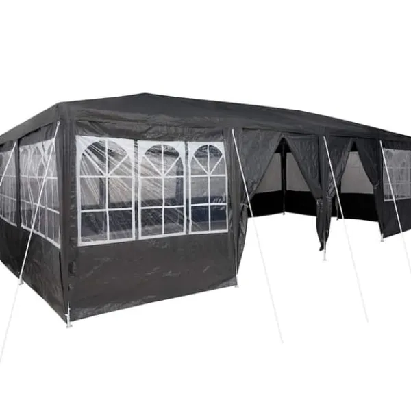 vidaXL Partytält Antracit och vitt 800 x 400 x 266 cm