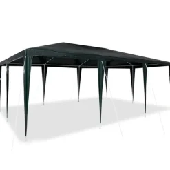 vidaXL Partytält Grön 600 x 400 x 266 cm Polyeten och Stål