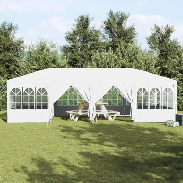 vidaXL Partytält Vit 800 x 400 x 266 cm polyeten