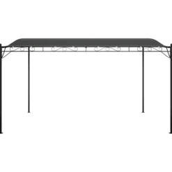 vidaXL Paviljong antracit 4x3 m 180 g/m² tyg och stål