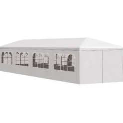 Paviljong 3x12 m vit - Partytält med sidopaneler | Färg: Vit | Storlek: 3x12 m Tält & Lusthus