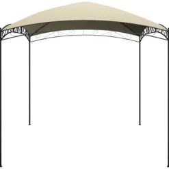 Sale Paviljong 3x4x2,65 m - Stålkonstruktion med PA-beläggning | Färg: Gräddvit | Storlek: 3x4x2,65 m Tält & Lusthus