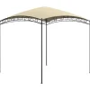 Clearance Paviljong 3x3x2,65 m gräddvit 180 g/m² Tält & Lusthus